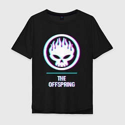 Мужская футболка оверсайз The Offspring glitch rock