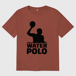 Футболка оверсайз мужская Водное поло, цвет: кирпичный