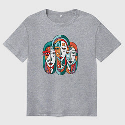 Мужская футболка оверсайз Три сестры