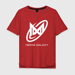 Футболка оверсайз мужская Nigma Galaxy logo, цвет: красный