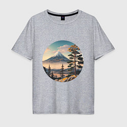 Мужская футболка оверсайз Природа Японии и Дальнего Востока