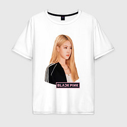 Мужская футболка оверсайз Blackpink Rose music