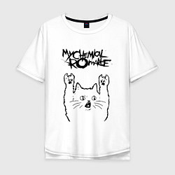 Мужская футболка оверсайз My Chemical Romance - rock cat