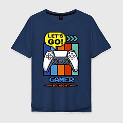 Мужская футболка оверсайз Gamer by night