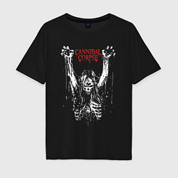 Футболка оверсайз мужская Cannibal Corpse арт, цвет: черный