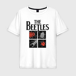 Футболка оверсайз мужская Beetles, цвет: белый