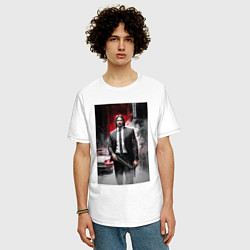 Футболка оверсайз мужская Киллер Баба Яга, цвет: белый — фото 2