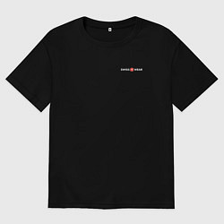 Футболка оверсайз мужская Swiss wear small, цвет: черный