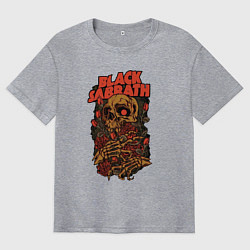 Футболка оверсайз мужская Черный саббат, цвет: меланж