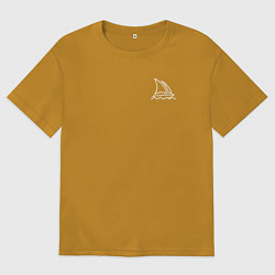 Футболка оверсайз мужская Midjourney, цвет: горчичный