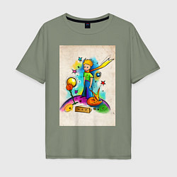 Футболка оверсайз мужская Le Petit Prince, цвет: авокадо