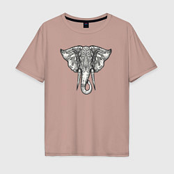 Мужская футболка оверсайз India elephant