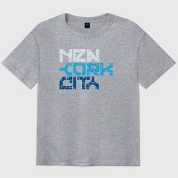 Мужская футболка оверсайз Ney York city