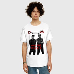 Футболка оверсайз мужская Depeche Mode - Memento Mori, цвет: белый — фото 2