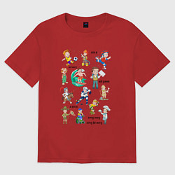 Футболка оверсайз мужская Все могу - всё умею, цвет: красный