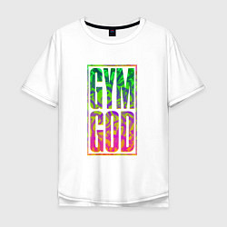 Мужская футболка оверсайз Gym god