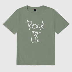 Мужская футболка оверсайз Rock my life