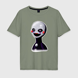 Футболка оверсайз мужская FNAF Марионетка, цвет: авокадо