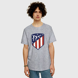 Футболка оверсайз мужская Atletico Madrid FC, цвет: меланж — фото 2
