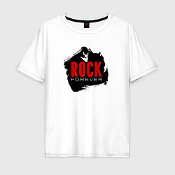 Мужская футболка оверсайз Rock forever