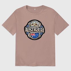 Мужская футболка оверсайз Australia adventure
