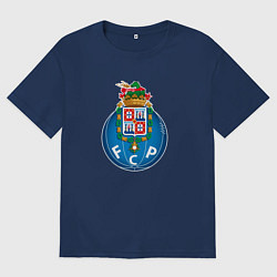 Футболка оверсайз мужская Porto sport fc, цвет: тёмно-синий