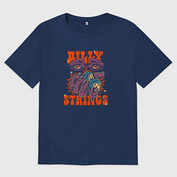 Футболка оверсайз мужская Billy strings, цвет: тёмно-синий