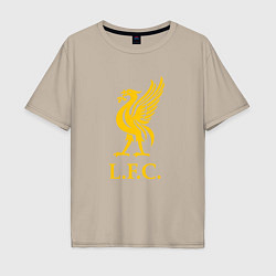 Футболка оверсайз мужская Liverpool sport fc, цвет: миндальный