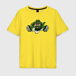 Мужская футболка оверсайз Crocodile gym