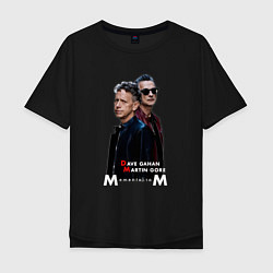 Мужская футболка оверсайз Depeche Mode - Dave Gahan and Martin Gore memento