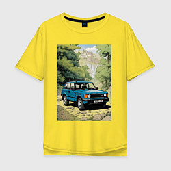 Мужская футболка оверсайз Land Rover - Range Rover 1998