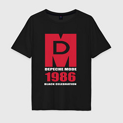 Футболка оверсайз мужская Depeche Mode - Black Celebration album merch, цвет: черный