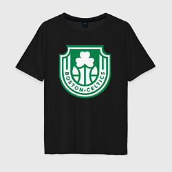 Футболка оверсайз мужская Boston Celtics team, цвет: черный