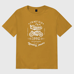 Футболка оверсайз мужская Классика 1990, цвет: горчичный