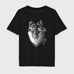 Мужская футболка оверсайз Ghost Wolf