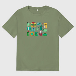 Мужская футболка оверсайз Подарки коробки и открытки праздники