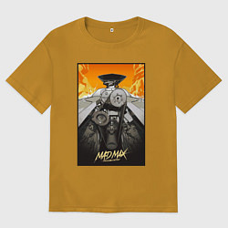 Мужская футболка оверсайз Безумный Макс - мотор
