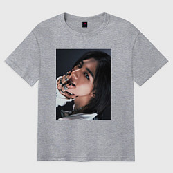 Футболка оверсайз мужская Hyunjin Rock Star Stray Kids, цвет: меланж