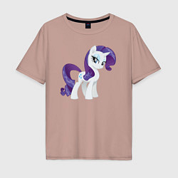 Мужская футболка оверсайз Рарити из My Little Pony в кино