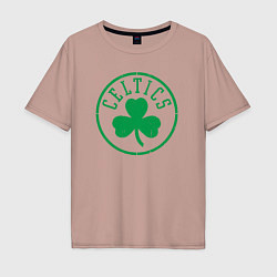 Мужская футболка оверсайз Boston Celtics clover