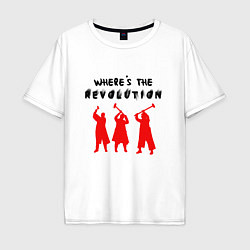 Футболка оверсайз мужская Depeche Mode - Wheres The Revolution, цвет: белый