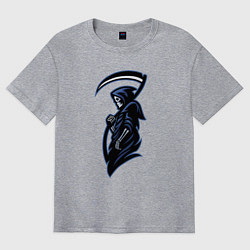 Футболка оверсайз мужская Grim reaper, цвет: меланж