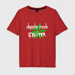 Футболка оверсайз мужская Depeche Mode - Exciter, цвет: красный
