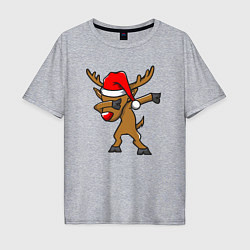 Мужская футболка оверсайз Deer dabbing