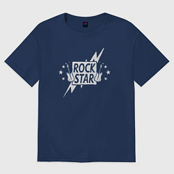 Мужская футболка оверсайз Guitar rock star