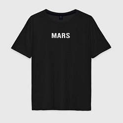 Футболка оверсайз мужская Mars 30STM, цвет: черный