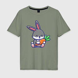 Мужская футболка оверсайз Морковные обнимашки
