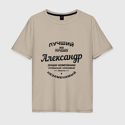 Мужская футболка оверсайз Александр лучший