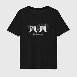 Футболка оверсайз мужская Depeche Mode - Memento mori tour merch, цвет: черный