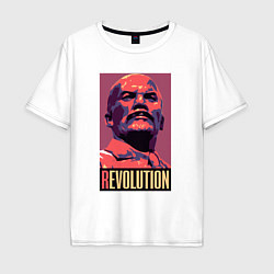 Мужская футболка оверсайз Lenin revolution